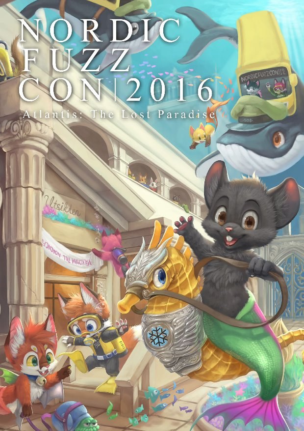 The first page of the conbook for 2016