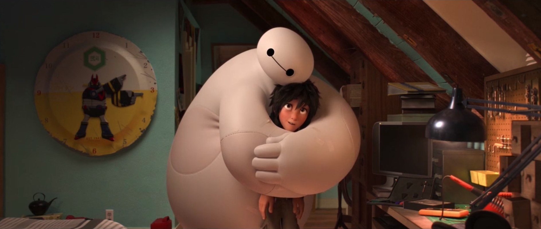 A frame from a movie Pointedfox worked on, Big Hero 6